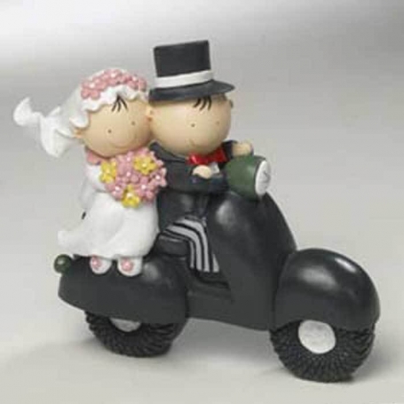 Figurine sujet gateau mariage original