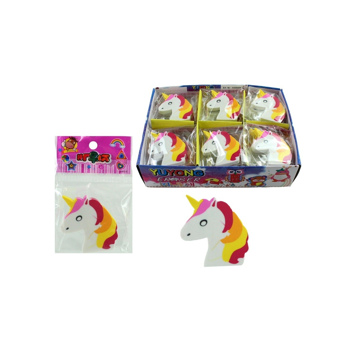 Gomme à effacer licorne