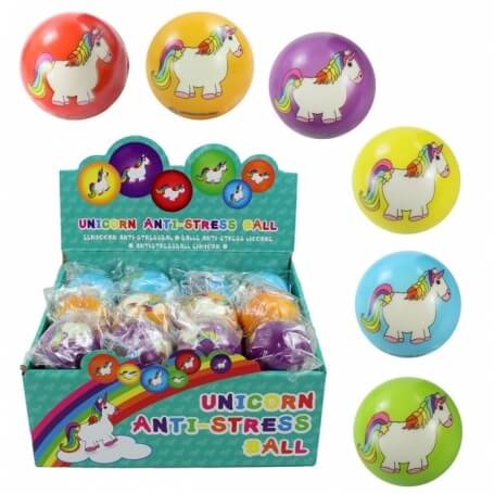 Balle antistress licorne