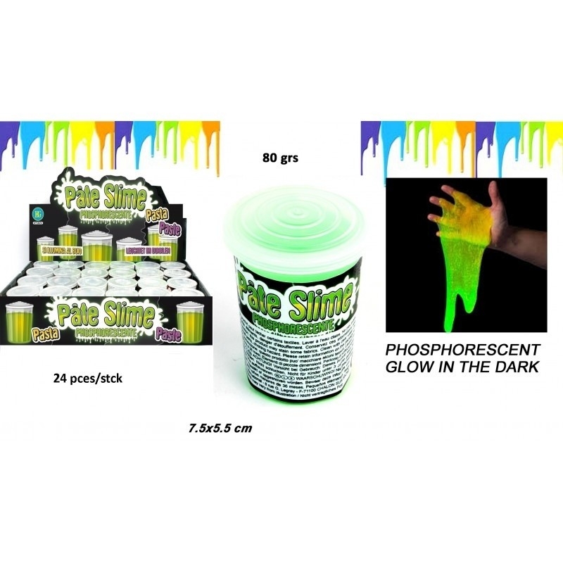 Pâte slime fluorescente