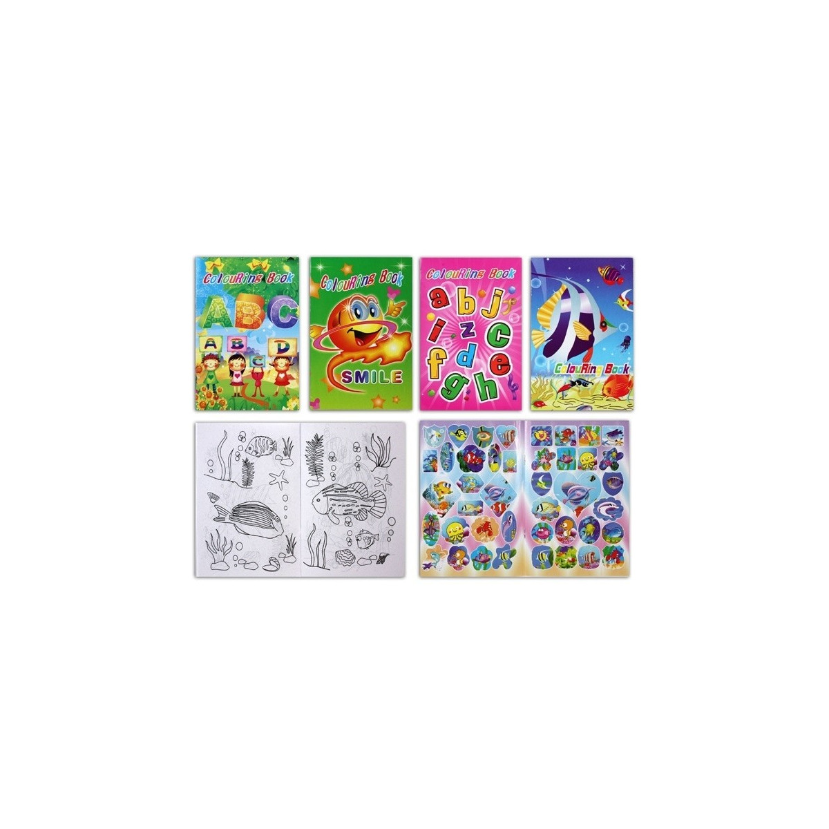 Livre à colorier avec des autocollants