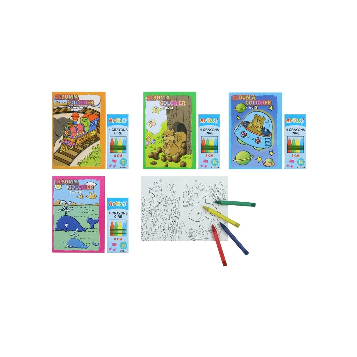 Cahier à colorier pour les enfants