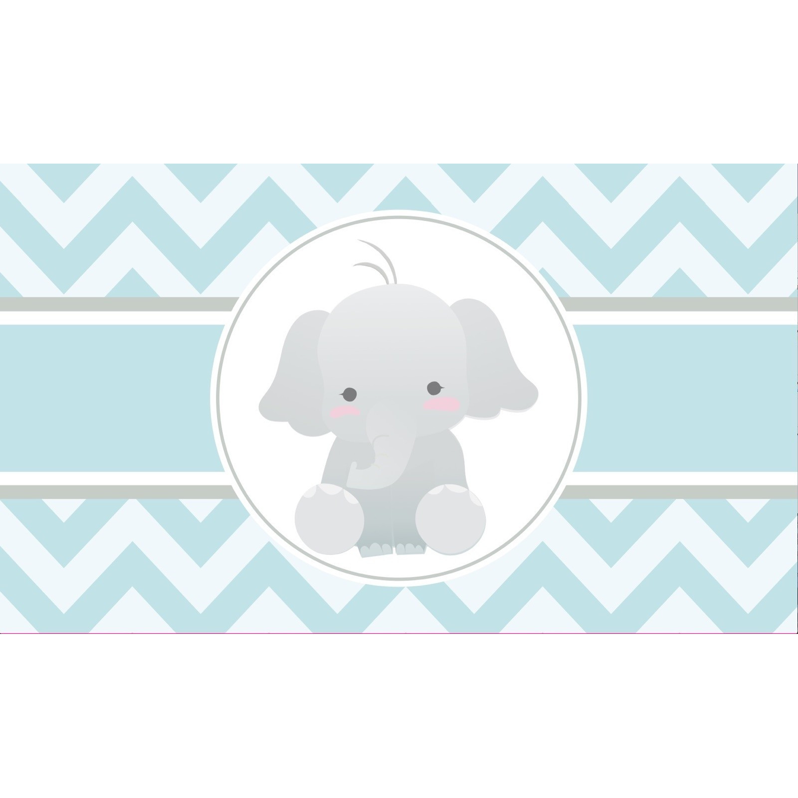 Adhésif d'éléphant bleu ciel