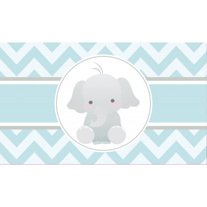 Adhésif d'éléphant bleu ciel