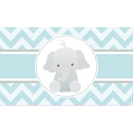 Sticker éléphant Bleu