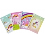 Carnet décoré de licornes