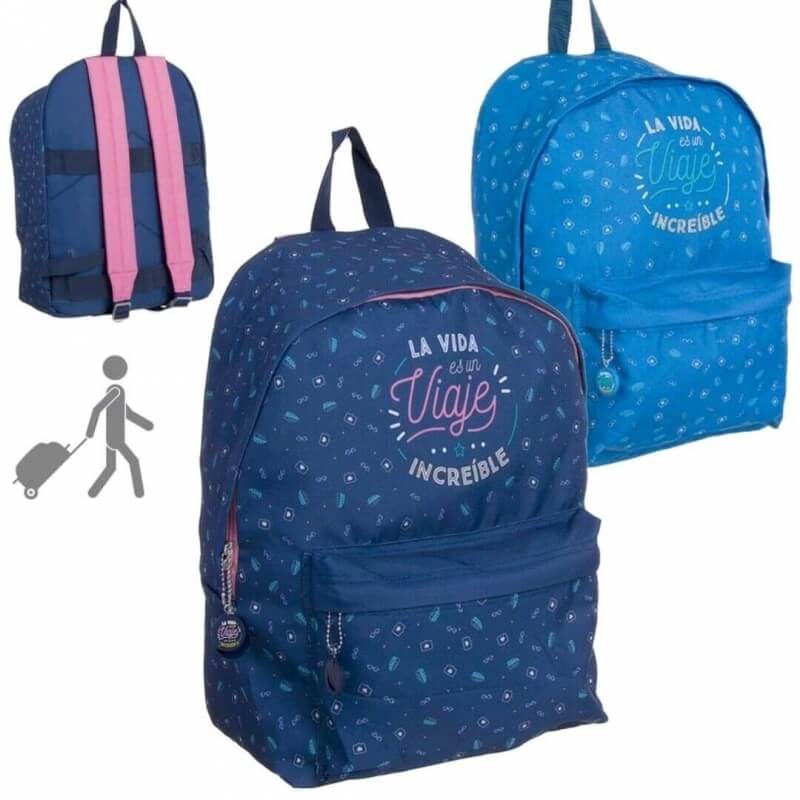 Mochila con frase Mochila con frase