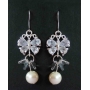 Mariage boucle oreilles perle