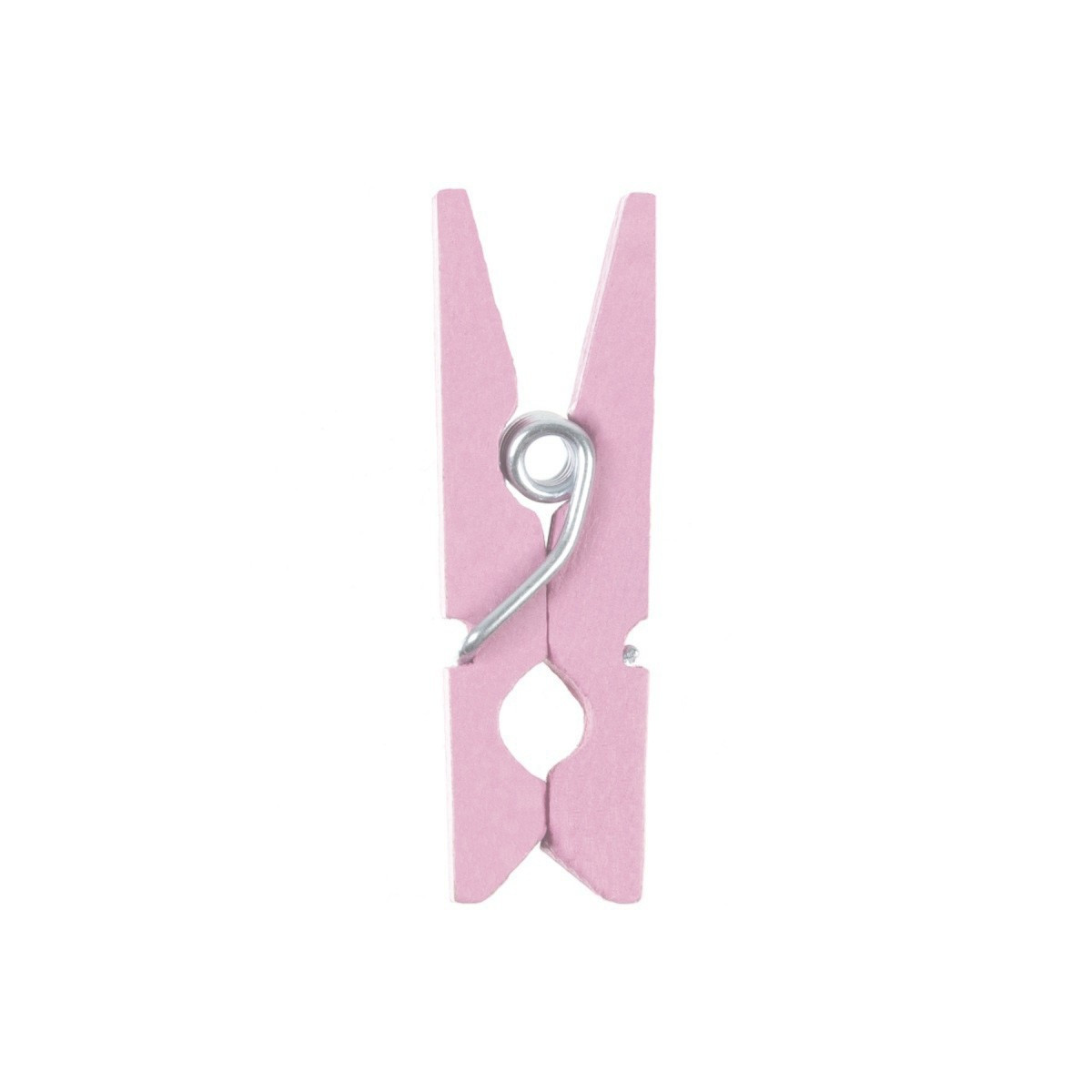 Pinces en bois couleur rose