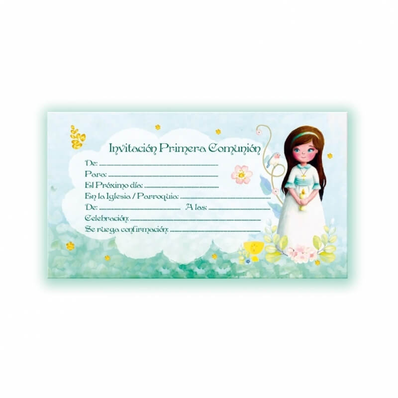 Faire-part de Communion Fille Faire-part de Communion Fille