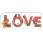 Autocollant d'amour