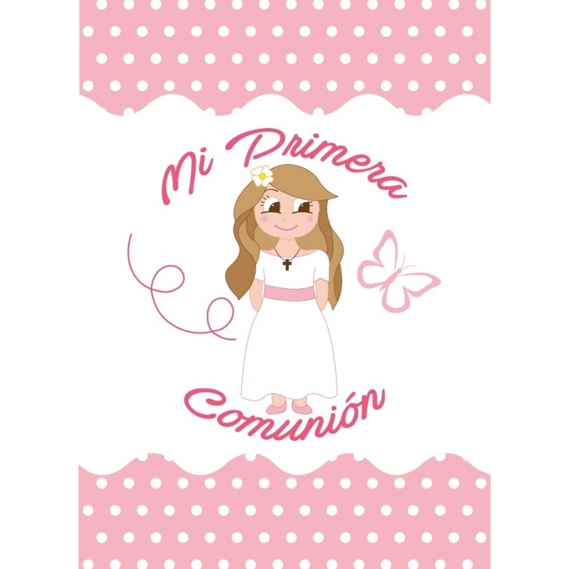 Adhésif pour Première Communion Design doux et charmant