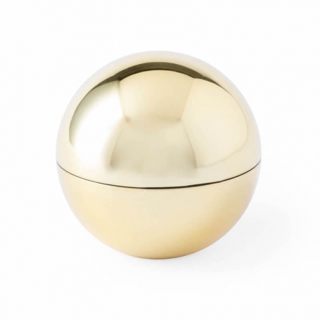 Cadeau brillant à lèvres sphère dans une boîte