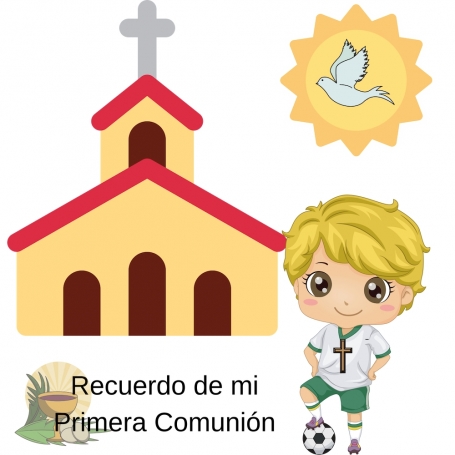 Autocollants football communion