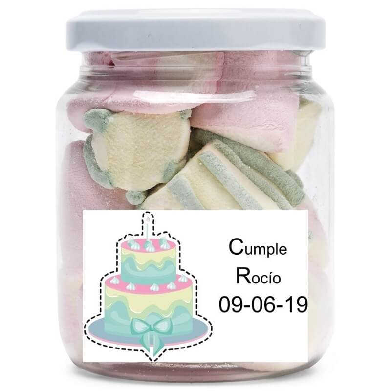 Pot de bonbons personnalisé