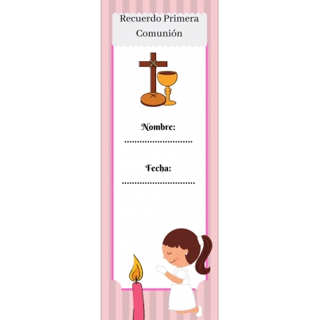 Marque-page communion filles
