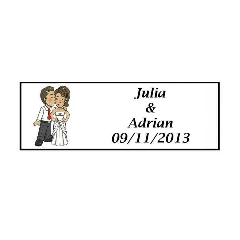 Etiquettes Autocollantes Mariage Will & Grace Bisou Etiquettes Autocollantes Mariage Will & Grace Bisou