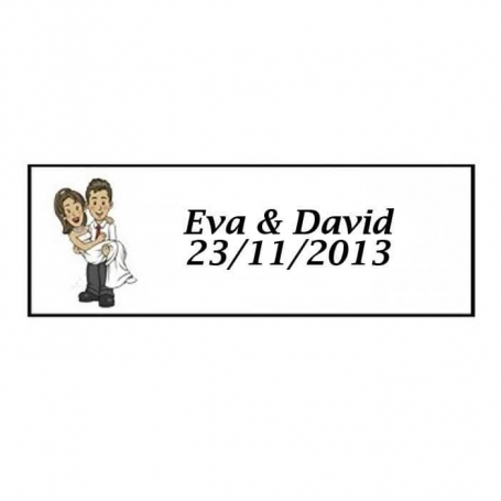 Etiquette Autocollante Personnalisee Mariage Will & Grace...