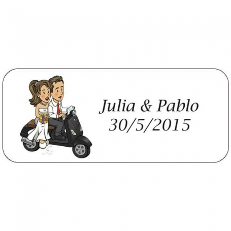 Autocollant Will & Grace Moto