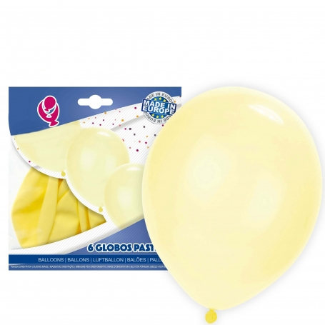 Pack ballons jaune pastel