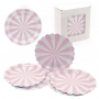 Pack assiette jetable rose