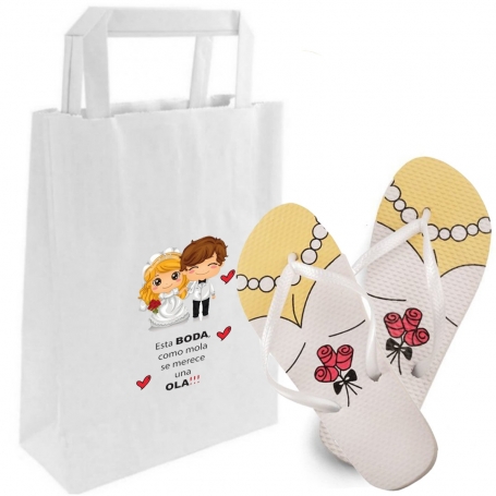 Chaussons pour invitées de mariage