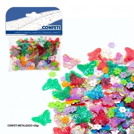 Confetti papillons et fleurs