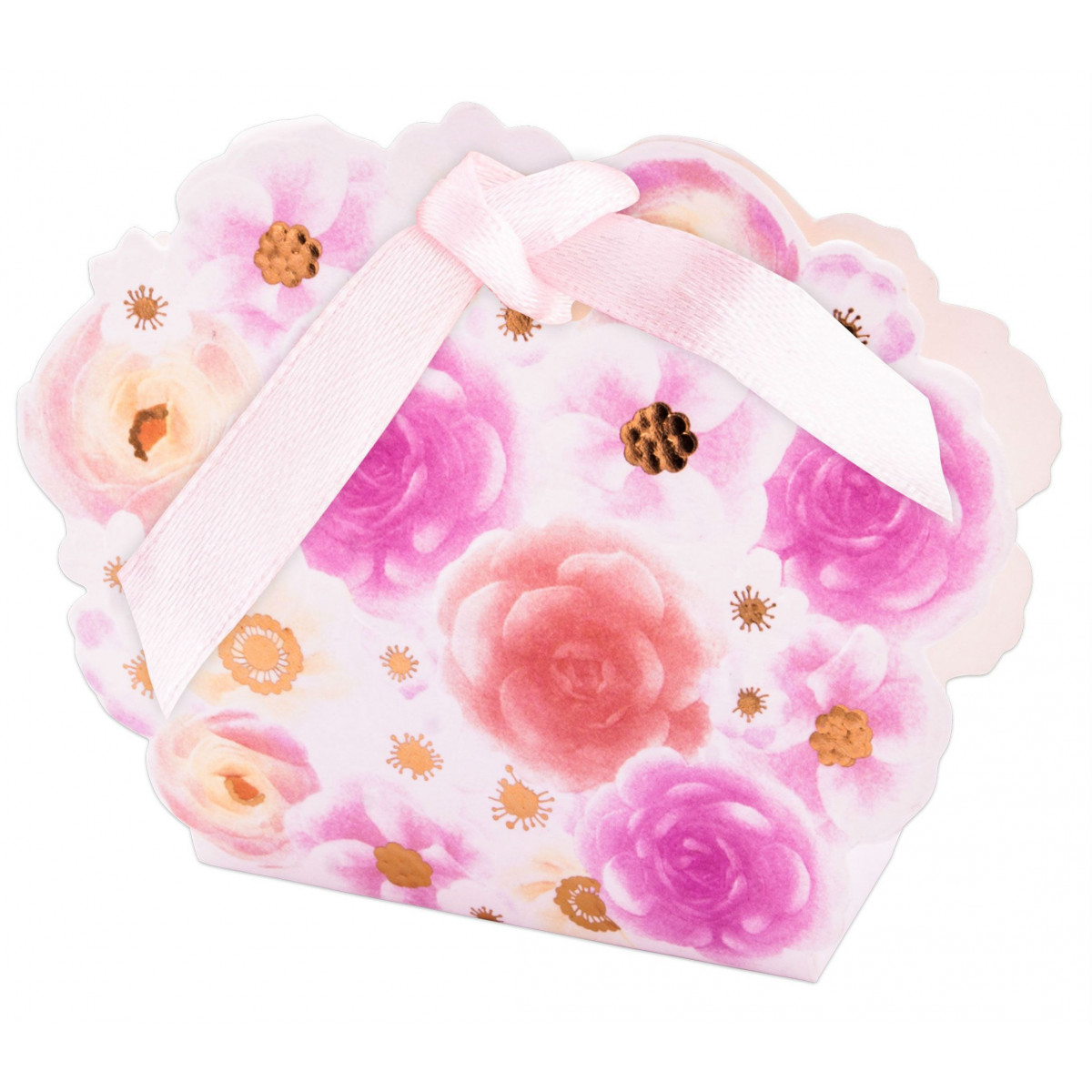 Boîte à motifs de fleurs