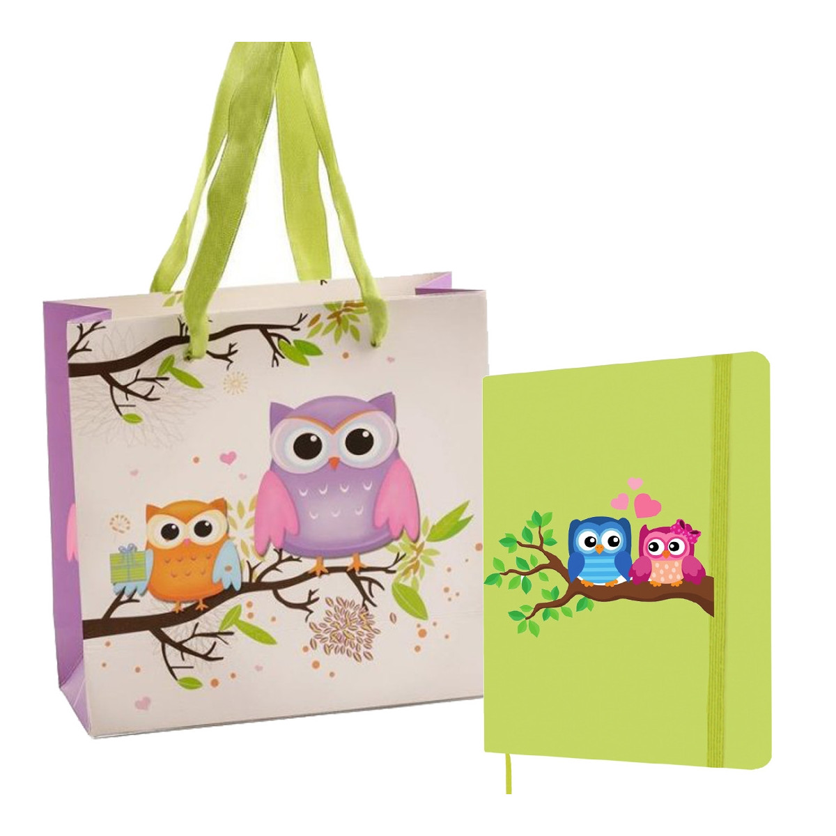 Carnet décoré de hibou