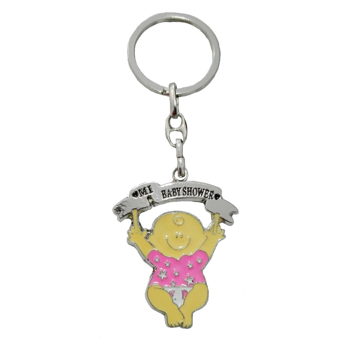 Porte-clé bébé fille couche