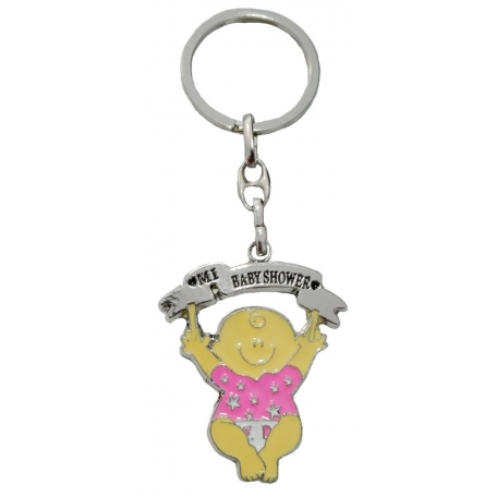 Porte-clé bébé fille couche