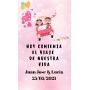 Autocollant personnalisé mariage