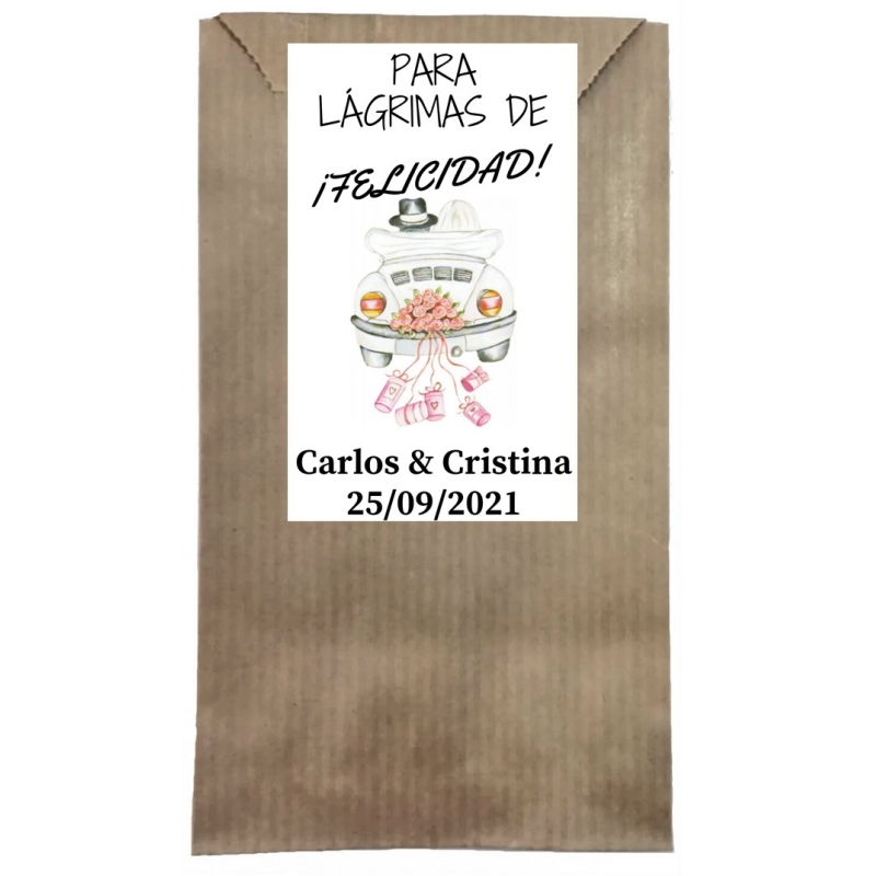 Larmes de bonheur mariage personnalisé