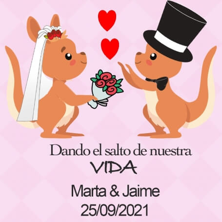 Adhésif Mignon Pour Un Mariage