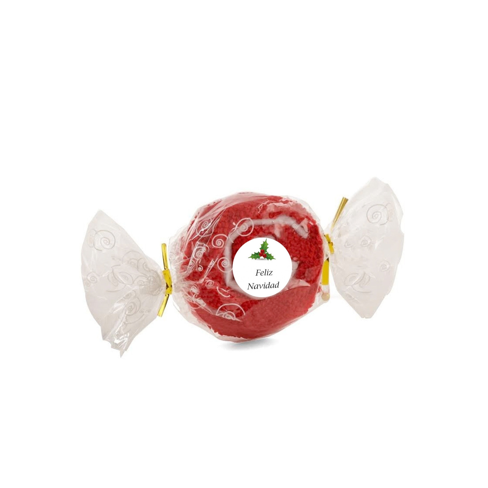 Serviette en forme de bonbon personnalisée pour Noël