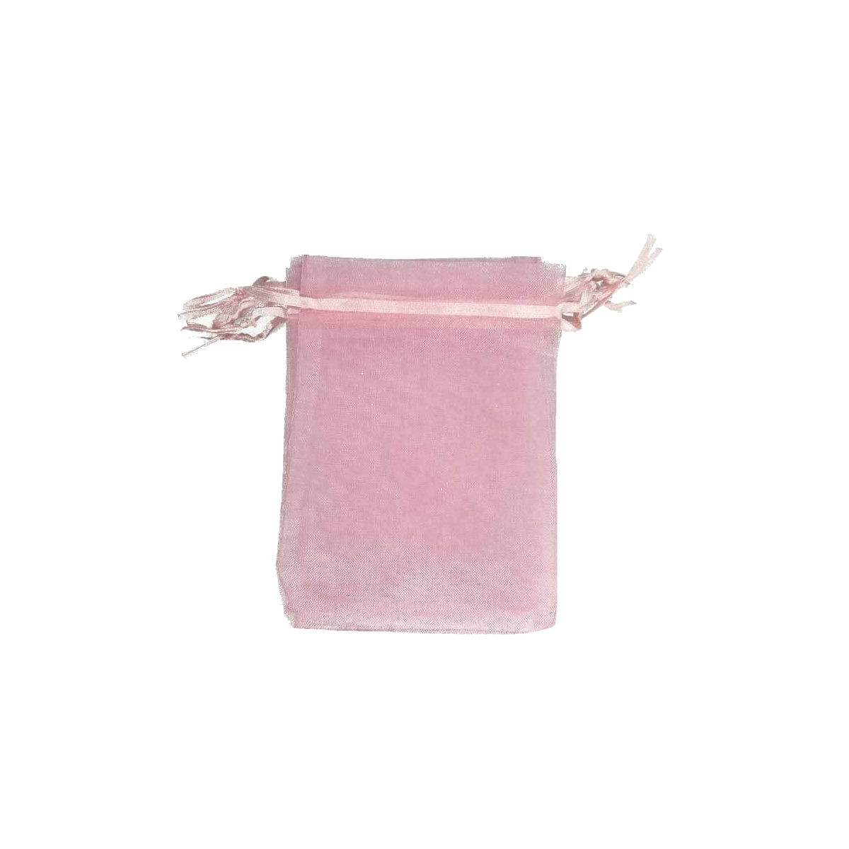 Sachet organza rose 9 x 15