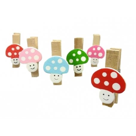 Mini Pince Champignon Decoration Cadeau