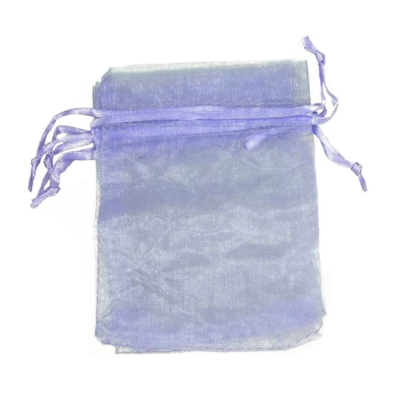 Sac organza lilas clair 9 x 15