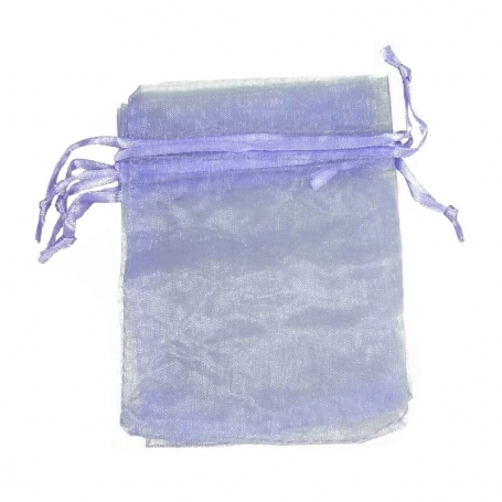 Sac Organza Lilas Clair 9 X 15