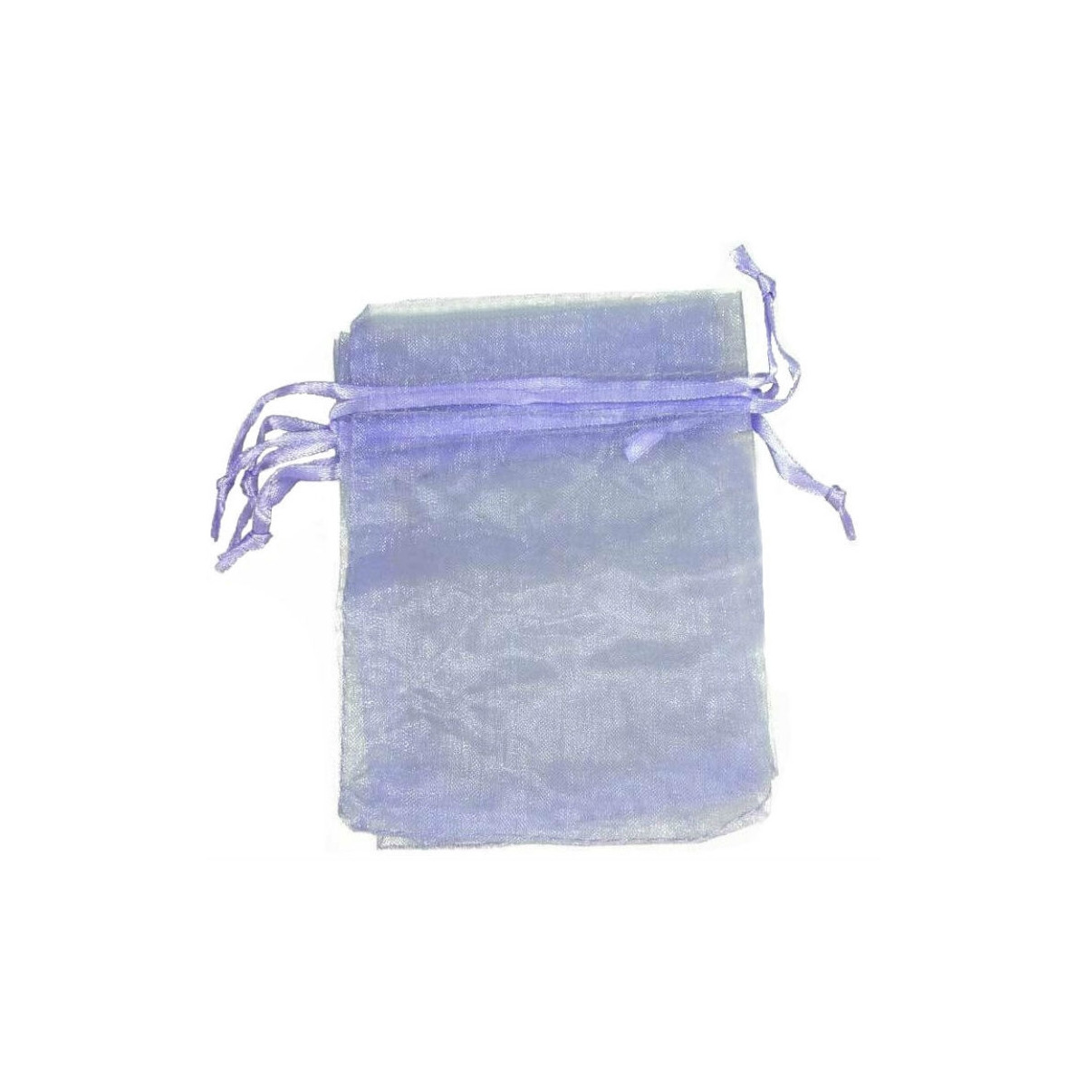 Sac en organza lilas clair 13 x 17