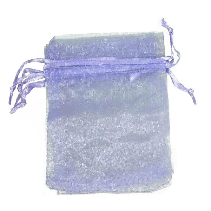 Sac en organza lilas clair 13 x 17