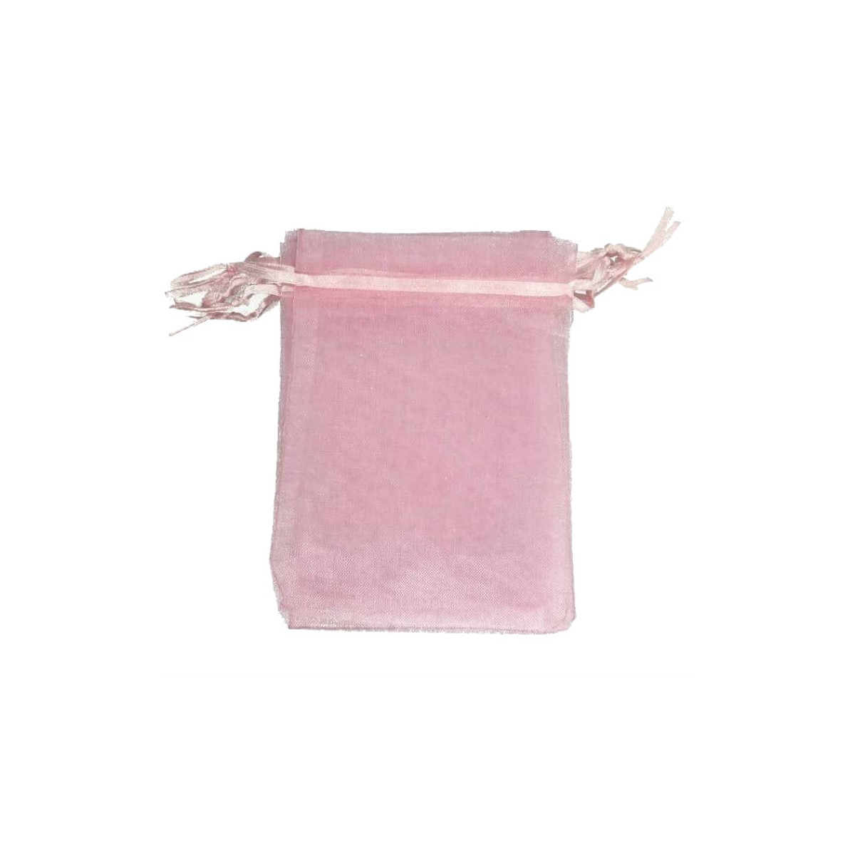 Sachet en organza rose clair 13 x 17
