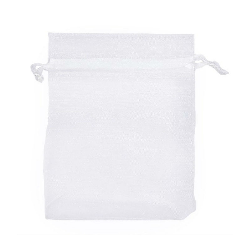 Petit sac en organza blanc a petit prix