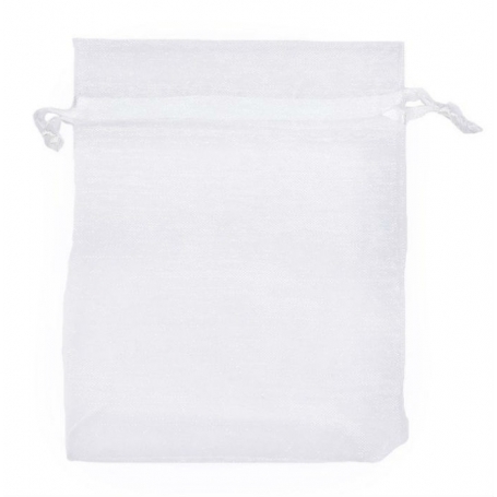 Petit sac en organza blanc a petit prix