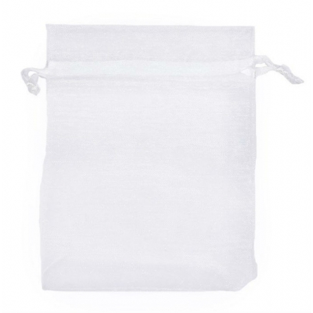 Sachet en organza blanc 7 x 10