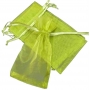 Sac en organza vert foncé 7 x 10