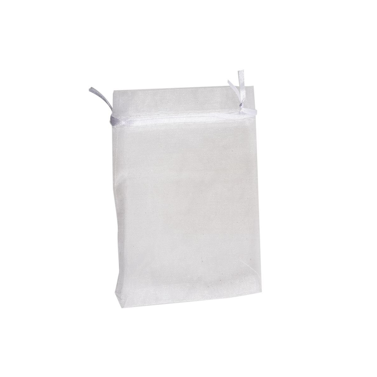 Sachet en organza blanc 9 x 15