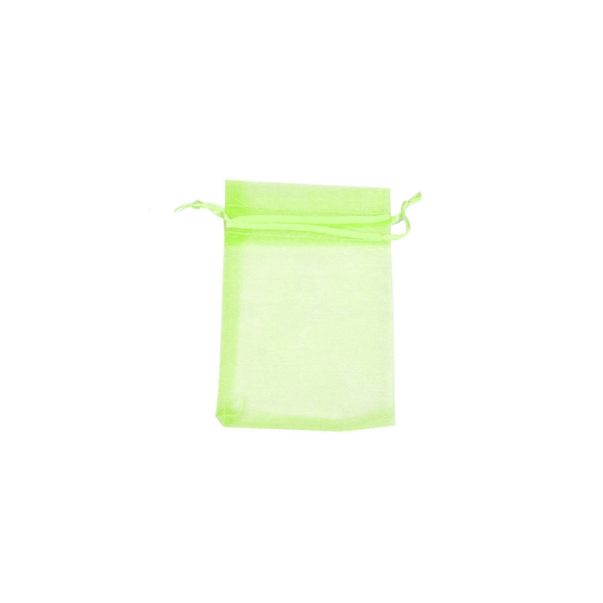 Sachet en organza vert clair 13 x 17