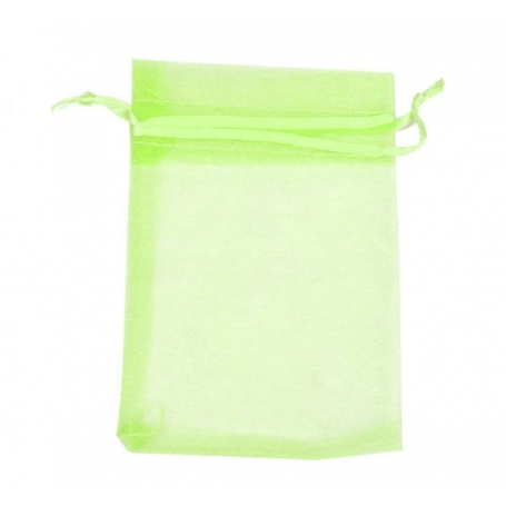 Sac organza pas cher verte