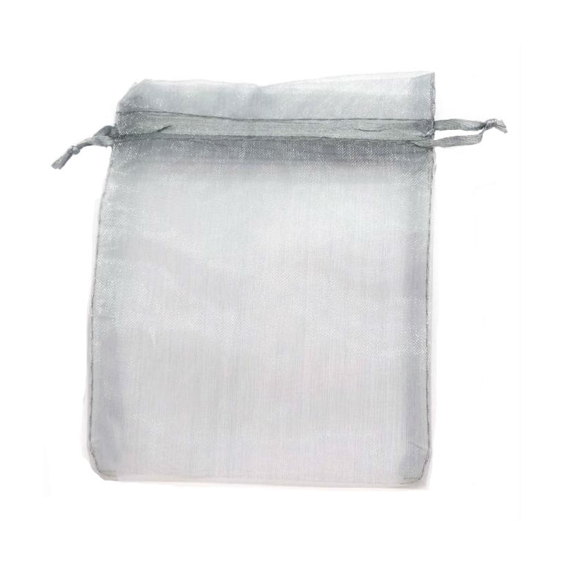 Sachet organza gris pas cher